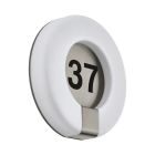 Număr de casă iluminat alb din plastic, Evin, 15W, LED reglabil de la alb cald la alb rece, IP44, con telecomando