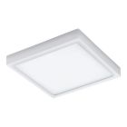 Lampă exterior albă din aluminiu, Evi, 22W, LED reglabil de la alb cald la alb rece, IP44, con telecomando