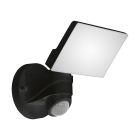 Aplică exterior cu senzor de mișcare neagră din plastic, Joselien, 13W, LED 5000K, IP44