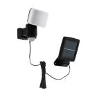 Aplică solară exterior neagră din plastic, Frits, 5W, LED 6500K, IP44