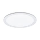 Lampă de tavan albă din aluminiu, Ericus, 14W, LED reglabil de la alb cald la alb rece