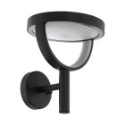 Lampă exterior neagră din aluminiu, Funs, 15W, LED reglabil de la alb cald la alb rece, IP44