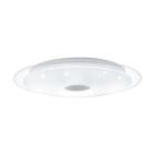 Lampă de tavan albă din oțel, Dunya, 24W, LED reglabil de la alb cald la alb rece