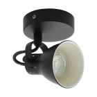 Spot LED de tavan negru din oțel, Tinke