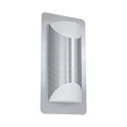 Lampă exterior argintie din oțel inoxidabil, Maika, IP44