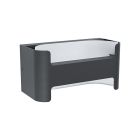 Lampă exterior neagră din aluminiu, Lard, 4,8W, LED 3000K, IP44