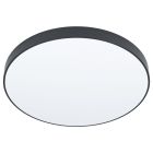 Aplică tavan neagră din oțel, Zippora, 24W, LED reglabil de la alb cald la alb rece