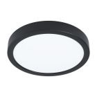 Plafonieră neagră din oțel, Pascale, 16W, LED 4000K