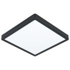 Plafonieră neagră din oțel, Pascale, 20W, LED 3000K