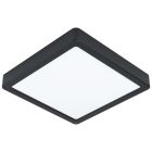 Plafonieră neagră din oțel, Pascale, 16W, LED 4000K