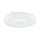 Lampă de tavan albă din oțel, Ziya, 24W, LED reglabil de la alb cald la alb rece
