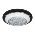 Lampă de tavan neagră din oțel, Geeske, 11W, LED 3000K