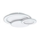 Lampă de tavan albă din oțel, Everdina, 11W, LED reglabil de la alb cald la alb rece