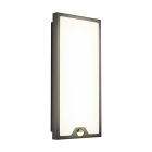 Aplică exterior cu senzor de mișcare neagră din oțel, Lydian, 16W, LED 3000K, IP44