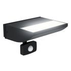 Aplică exterior cu senzor de mișcare neagră din aluminiu, Samuel, 10,5W, LED 3000K, IP44