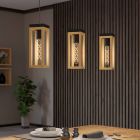 Lustră maro din lemn, Jasmina