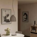 Lustră pentru masă de dining taupe din aluminiu, Thijs
