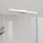 Lampă cu senzor albă din plastic, Keisha, 5W, LED reglabil de la alb cald la alb rece, IP44, dimmabil în 3 trepte