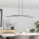 Lustră neagră din aluminiu, Leintje, 13W, LED 3000K