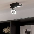 Spot LED de tavan negru din aluminiu, Madelinde, 3,2W, LED 3000K