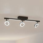 Spot LED de tavan negru din aluminiu, Madelinde, 3,2W, LED 3000K