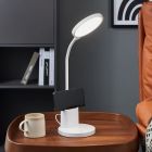 Lampă de masă albă din plastic, Vinnie, 2,1W, LED reglabil de la alb cald la alb rece, dimmabil în 3 trepte