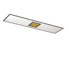 Plafonieră neagră din aluminiu, Vinesh, 35W, LED RGBW, dimmabil în 3 trepte
