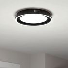 Plafonieră neagră din aluminiu, Thijn, 11,5W, LED reglabil de la alb cald la alb rece, dimmabil în 3 trepte
