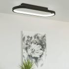 Plafonieră neagră din aluminiu, Maira, 27W, LED 3000K, dimmabil în 3 trepte
