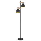 Lampadar negru din metal, Riemmer, con întrerupător