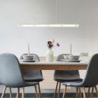 Lustră nichel din metal, Nisanur, 20W, LED white switch, cu întrerupător tactil