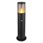 Lampă exterior neagră din oțel inoxidabil, Lambert, IP44