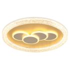 Lampă de tavan aurie din acril, Lynsey, 40W, LED 3000K