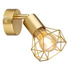 Spot de perete auriu din metal, Oebele
