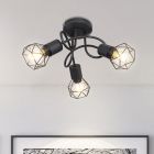 Spot LED de tavan negru din metal, Organo