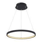 Lustră neagră din metal, Jeana, 19W, LED 3000K