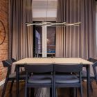 Lustră neagră din aluminiu, Geerten, 35W, LED 3000K