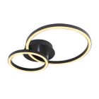 Lampă de tavan neagră din metal, Palica, 18W, LED 3000K