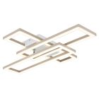 Plafonieră maro din plastic, Wassim, 24W, LED white switch