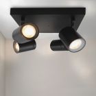 Spot LED de tavan negru modern, Ciara, IP44