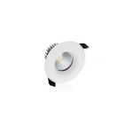 Downlight alb din sticlă, Rexe, 9W, LED 3000K, IP65