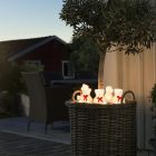 Urși polari cu LED și fundă, motive 3D de Crăciun - Set de 5, pentru interior și exterior