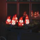 Figurină 3D de Crăciun roșie din acril, Kerstmannen, 2W, LED 4000K, IP44
