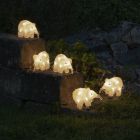 5 elefanți cu LED-uri, pentru interior și exterior