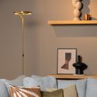 Lampadar modern alamă, Celeste, 21W, LED 2700K, cu întrerupător tactil
