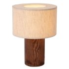 Lampă de masă rustică maro, Tachina, con întrerupător