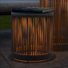 Lampadar reîncărcabil modern taupe, Pingi, 3W, LED 3000K, IP44, dimmabil în 3 trepte