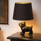 Lampă de masă retro neagră, Extravaganza Sir Winston, con întrerupător