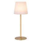 Lampă de masă exterior reîncărcabilă modernă aurie, Tyon, 2W, LED 2700K, IP65, cu întrerupător tactil