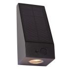 Aplică solară exterior modernă neagră, Irwin, 2W, LED 2700K, IP54